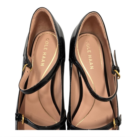 Cole Haan Paxton Mary Jane Pump Patent Leather Size 7.5 Black - Picture 9 of 16